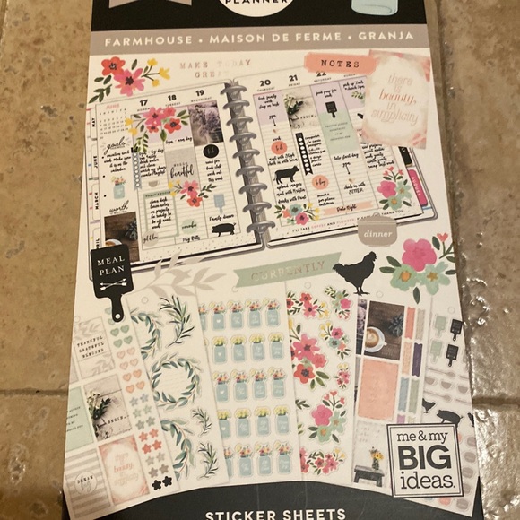 The Happy Planner Office Happy Planner Farmhouse Sticker Book
